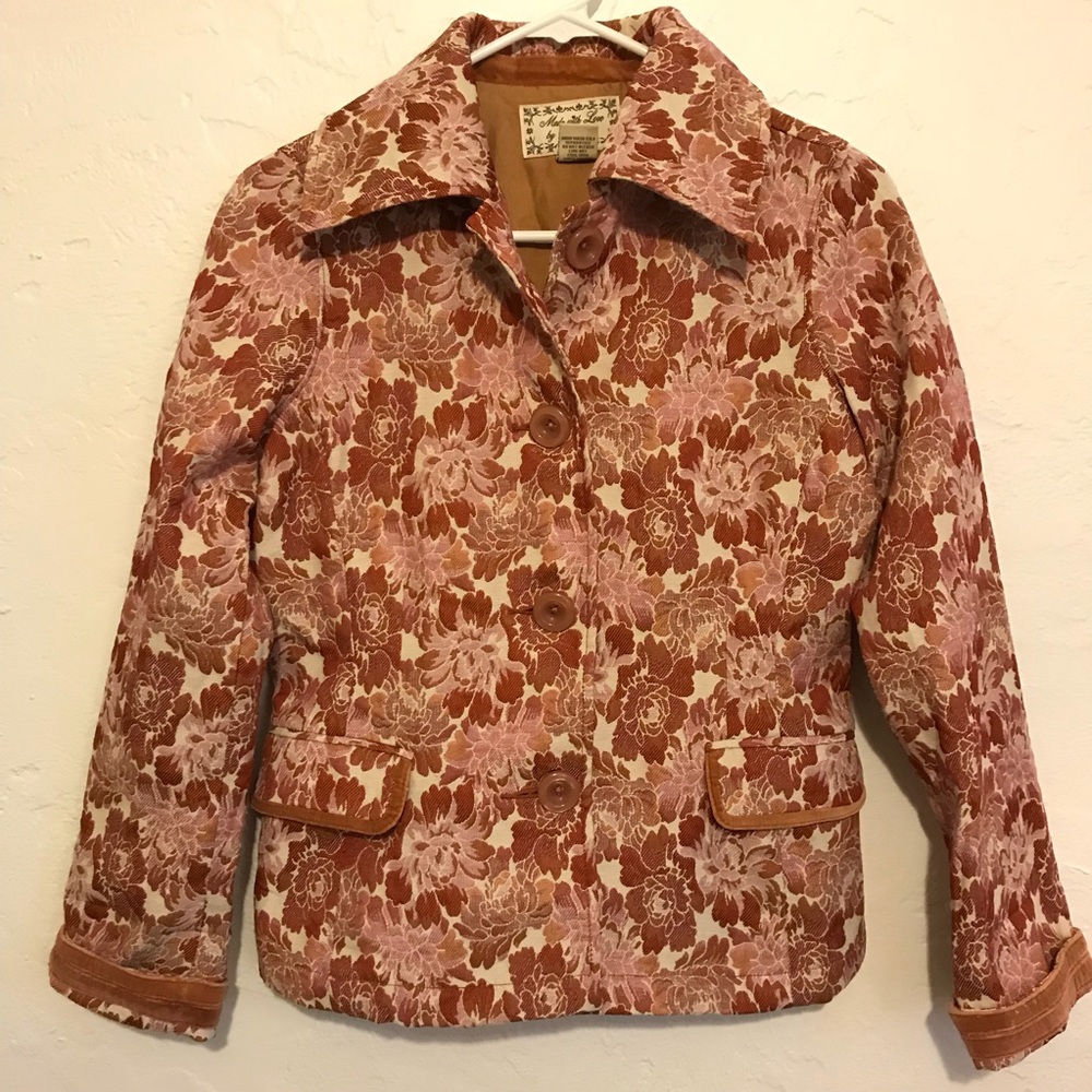 EUC Fossil Brocade Blazer
